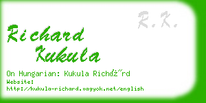 richard kukula business card